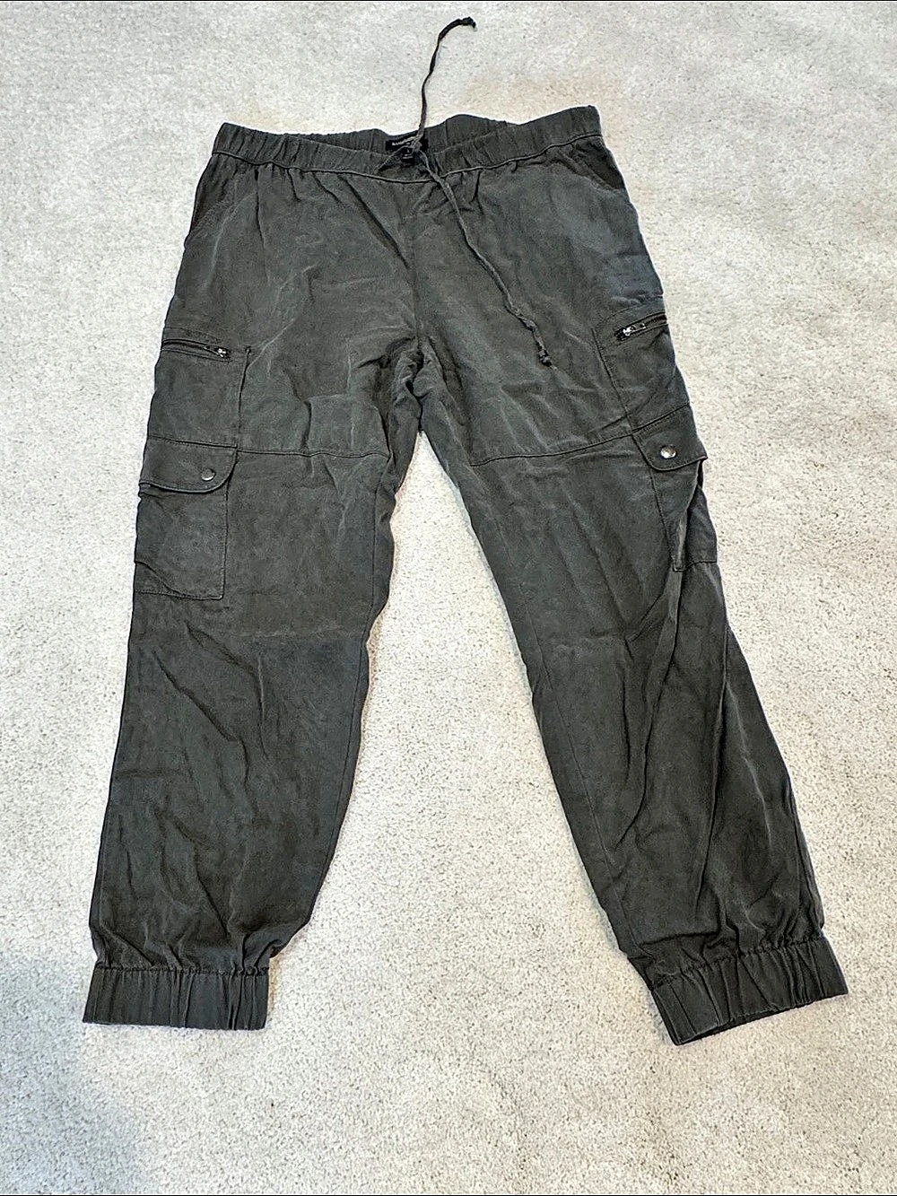 Banana Republic Cargo Jogger Pants in Gray Size Large